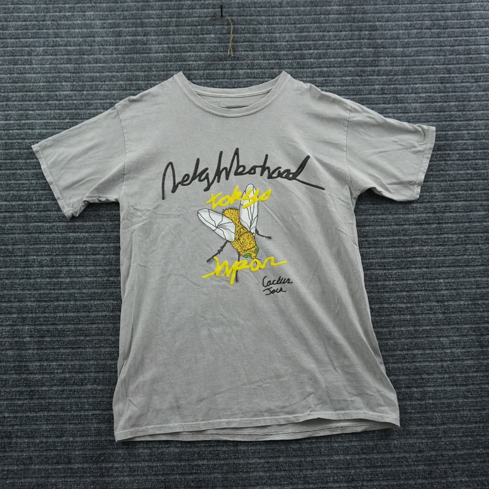 Neighborhood Cactus Jack T-Shirt Mens Large Grey Tokyo Bee Skeleton Graphic Tee